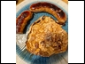 Brats and Cabbage Steak