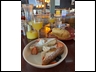 Stuffed French toast and burrito